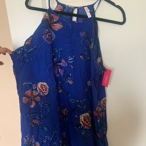 NWT❗️Xhilaration Blue Floral Mini Dress